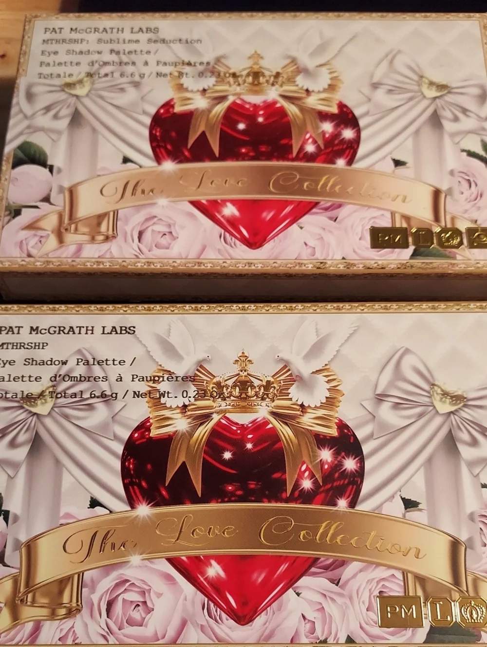 Pat McGrath Labs Love Collection Eye Shadow Palette - Red & Gold Packaging